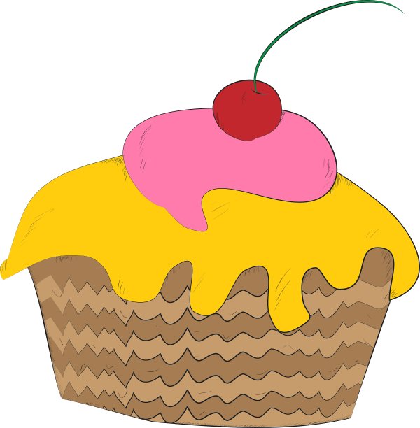 上面有樱桃的小蛋糕图片下载