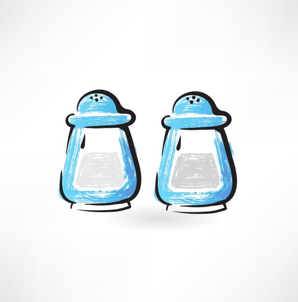 盐和胡椒垃圾图标图片下载