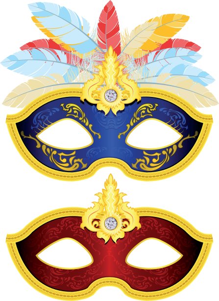 化妆舞会面具图片下载
