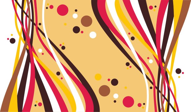 复古的颜色，波浪和泡沫背景图片下载