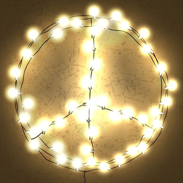 沙的背景与灯光和平图片下载