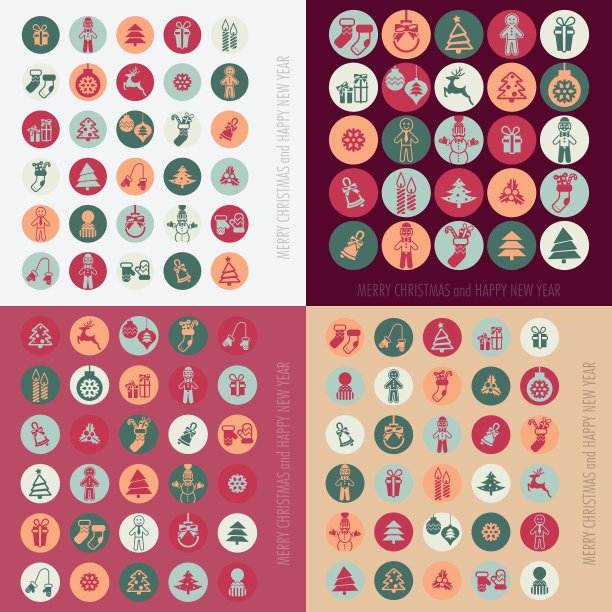 圣诞节图标设置图片下载