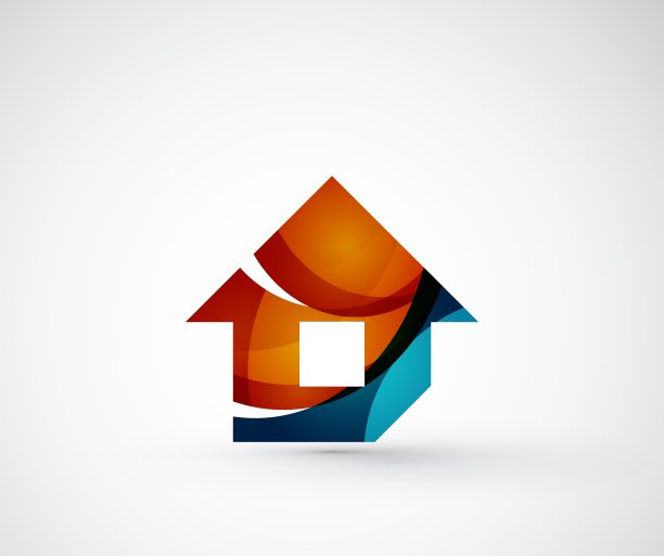 抽象的几何公司标志家居图片下载