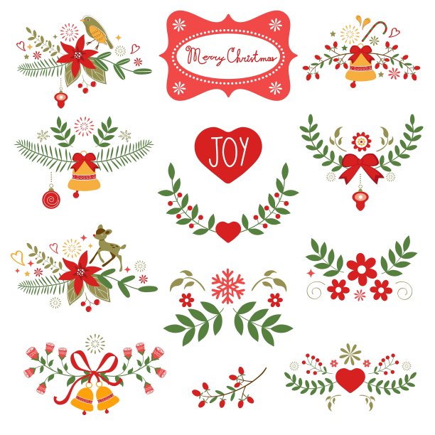 丰富多彩的圣诞标语图片下载