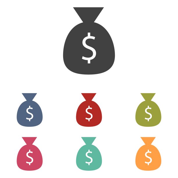 钱袋图标集图片下载