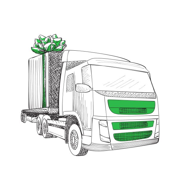 交付运输卡车图片下载