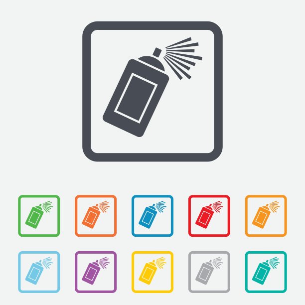 涂鸦喷雾可以签署图标气溶胶油漆图片下载