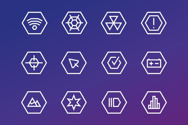 UI技术图标轮廓集图片下载