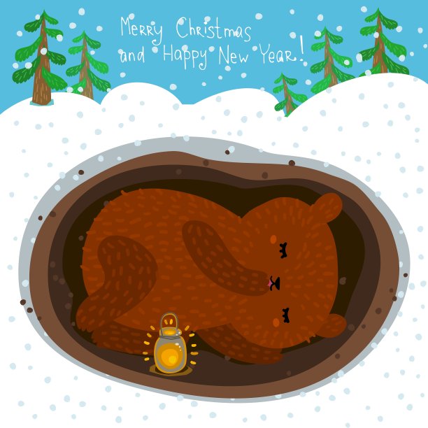 可爱的熊睡觉图片下载