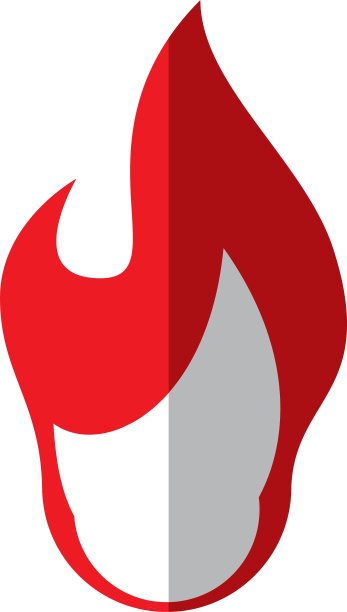 红色火焰图标火焰设计图形图片下载