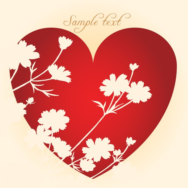 复古的爱的卡片图片下载