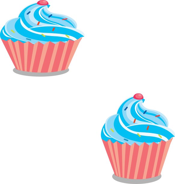 粉红樱桃奶油蛋糕图片下载