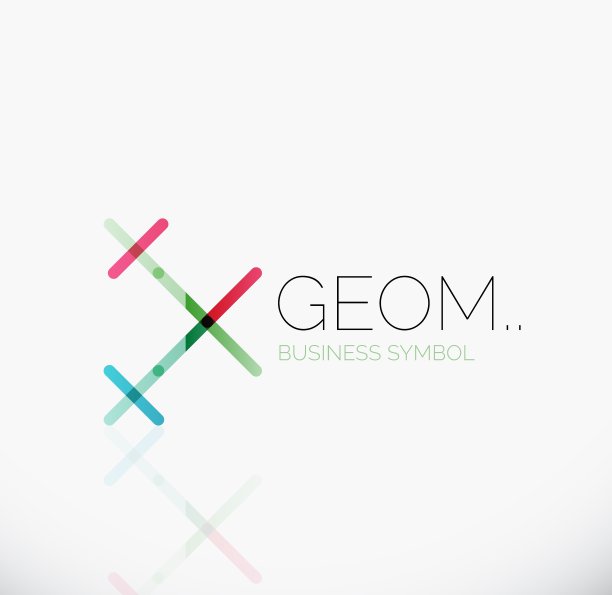 标志线性抽象几何图标图片下载