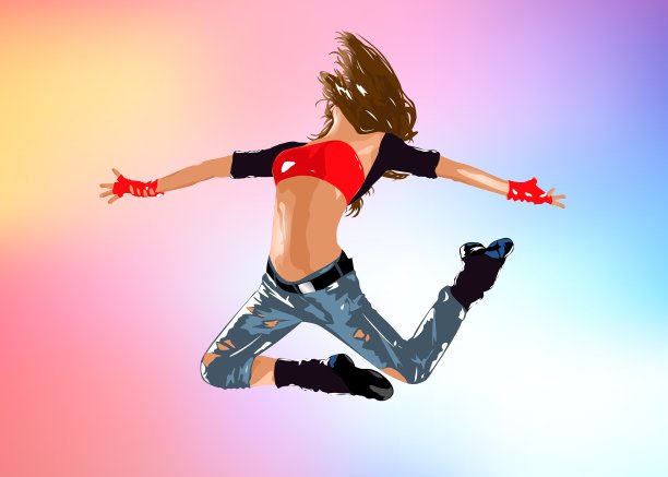 年轻女子舞蹈演员图片下载