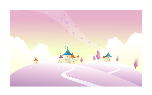 景观上的房屋图片下载