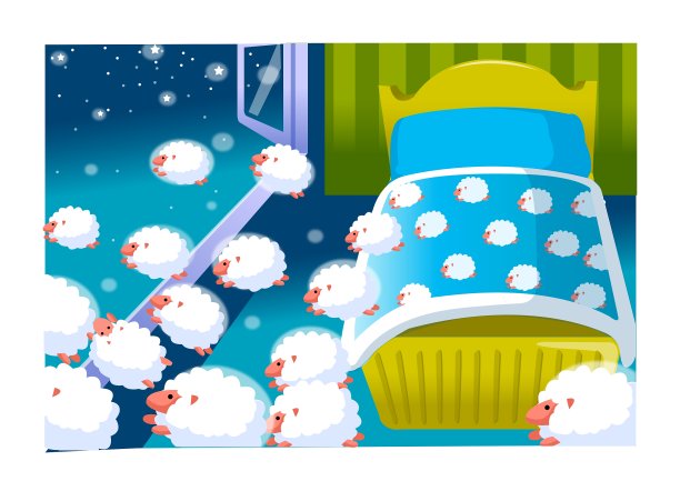 婴儿床和绵羊图片下载