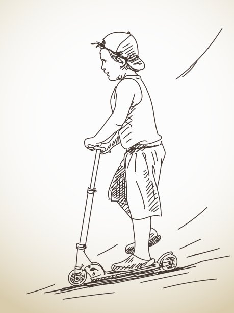 踢踏板车图片下载