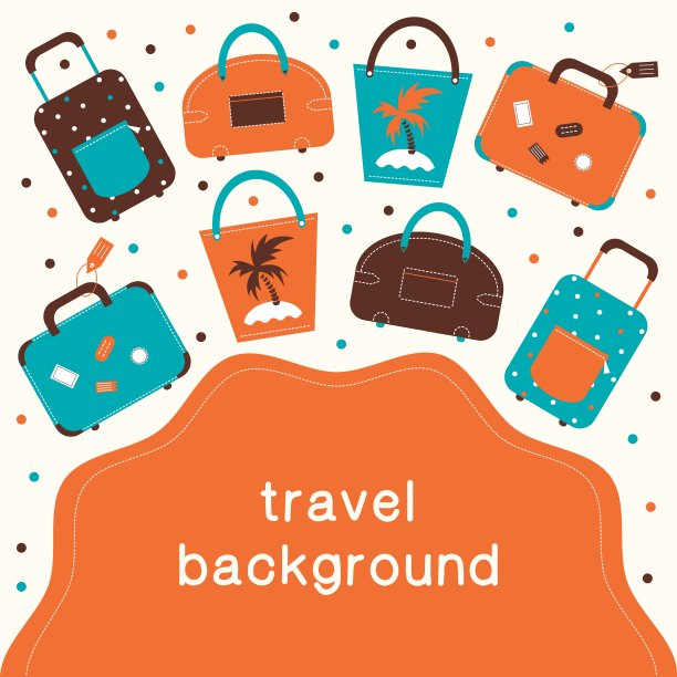 暑假假期和旅游背景图片下载