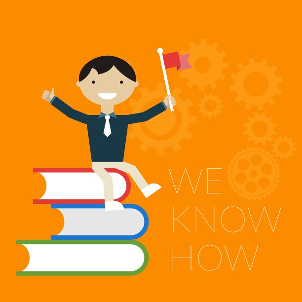 平面设计年轻的商人坐在一个图片下载