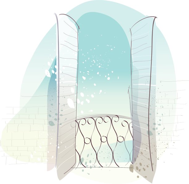 的阳台上背景图片下载