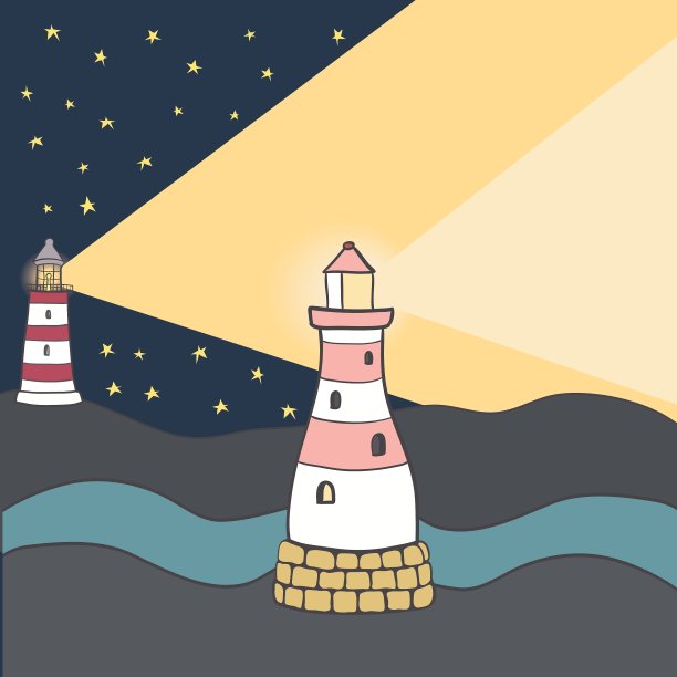可爱的灯塔图片下载