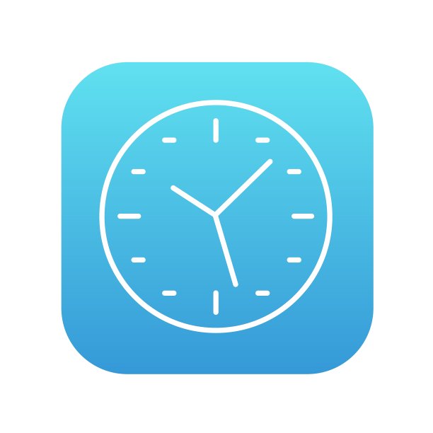 挂钟线图标图片下载