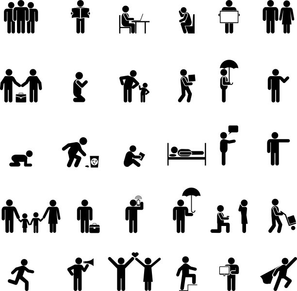 各种姿势的人图片下载