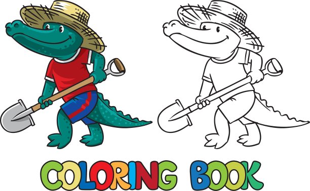 Crocodile-farmer彩色书图片下载