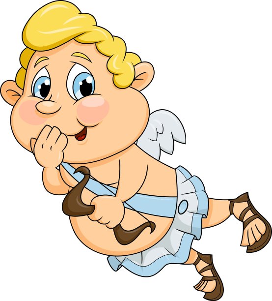 困惑有趣的小丘比特图片下载