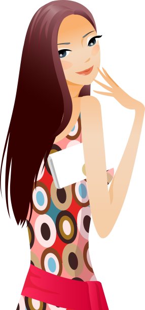 时尚的年轻女性图片下载