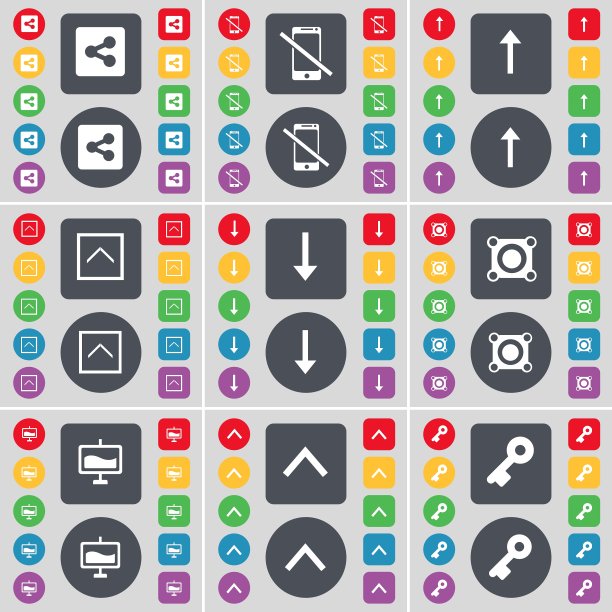 分享智能手机箭头向上箭头向下的扬声器图图片下载