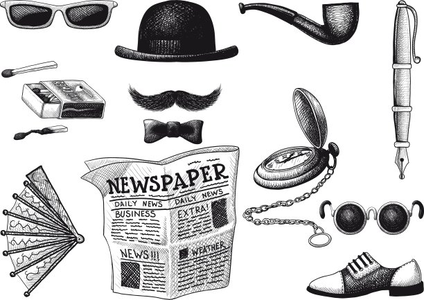 复古潮人套装图片下载