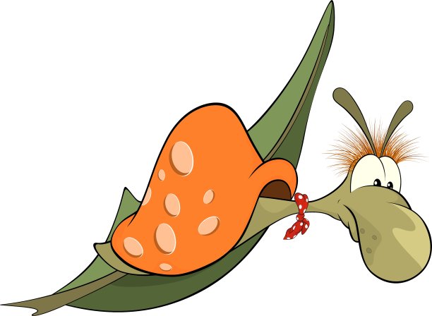 恶毒的蜗牛怪兽卡通图片下载