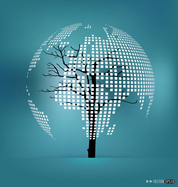 树形世界地图图片下载