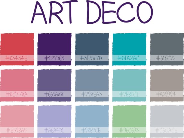 装饰艺术色彩基调图片下载