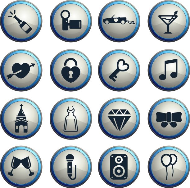 婚礼简单的图标图片下载