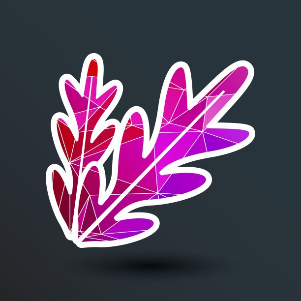 芝麻叶标志元素图标食物素食者图片下载