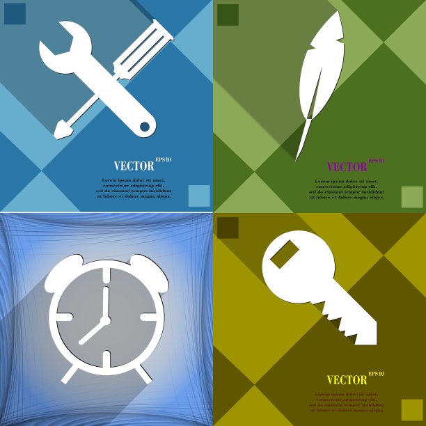 一组抽象背景与不同的网页图片下载