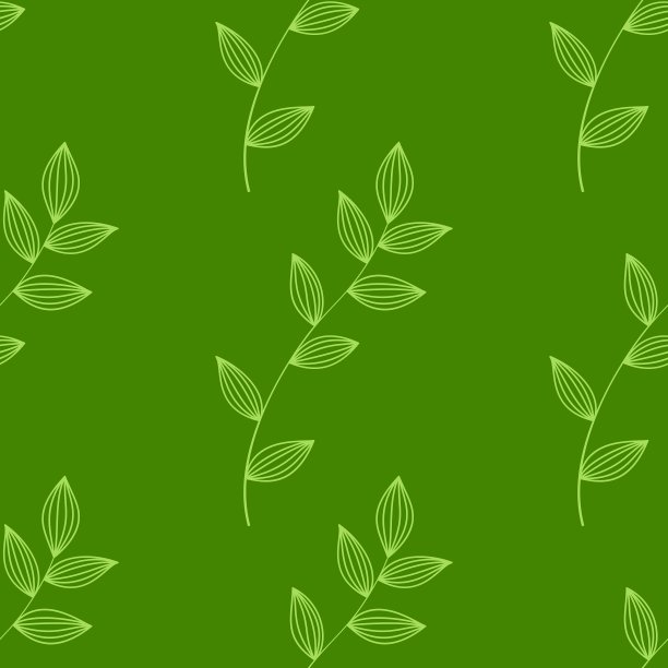 无缝绿叶背景图片下载