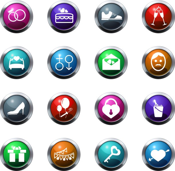 婚礼图标设置图片下载