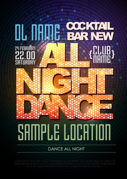 迪斯科海报舞整晚图片下载