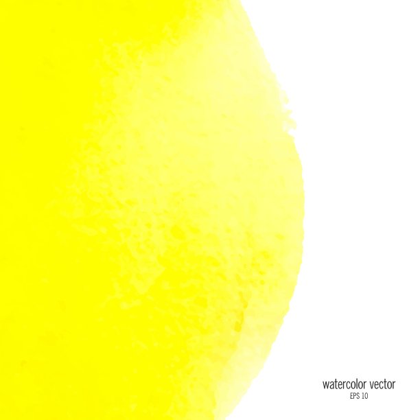 黄色水彩方块背景图片下载