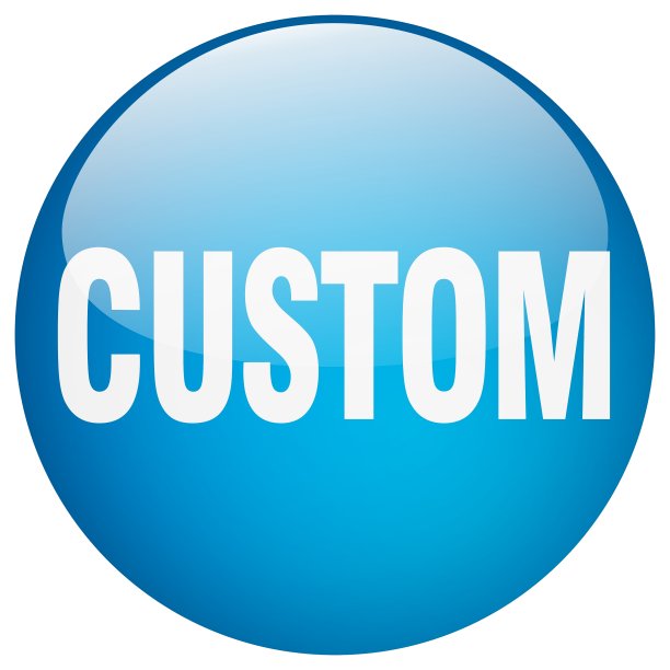 定制蓝色圆形凝胶隔离按钮图片下载