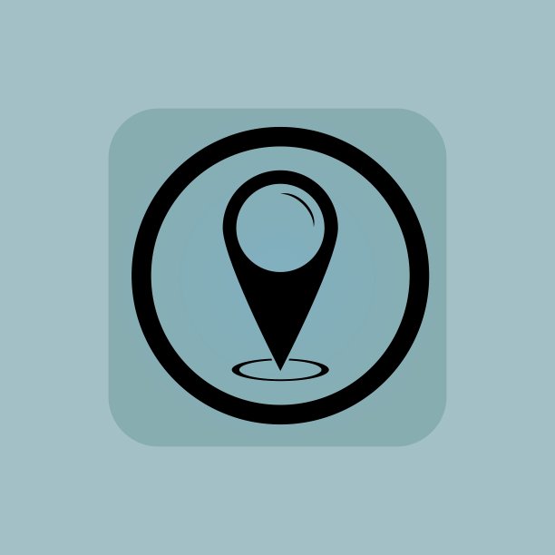 淡蓝色区域标志图片下载