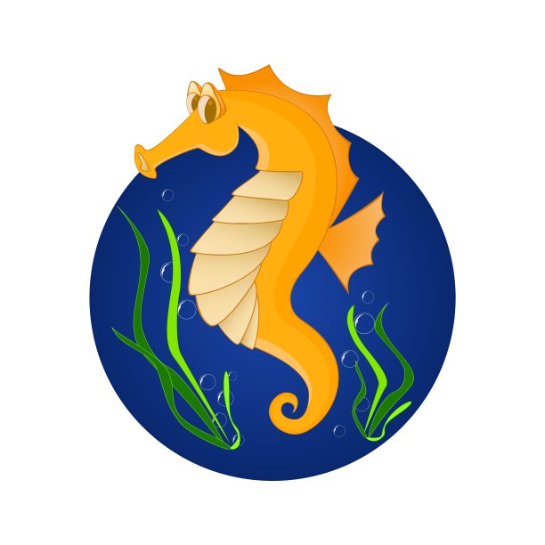 有趣的海马卡通人物图片下载