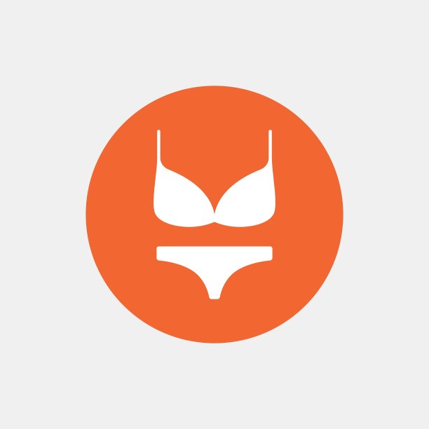 女人胸罩和内裤图标内衣图片下载