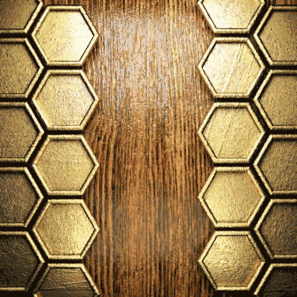 金色和木质背景图片下载