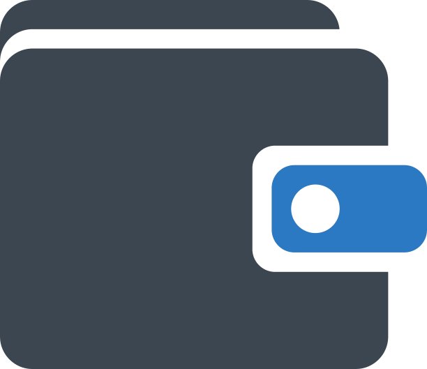 钱包图标从商业双色集图片下载