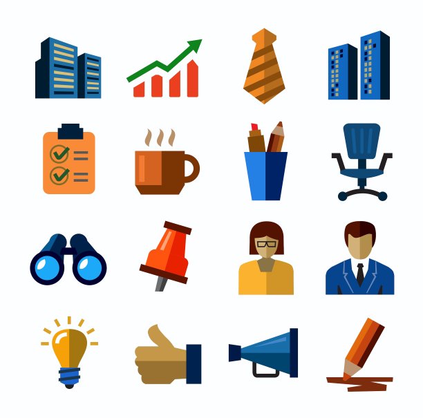 办公室及商业图标图片下载