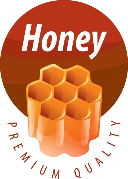 蜂蜜的标志图片下载